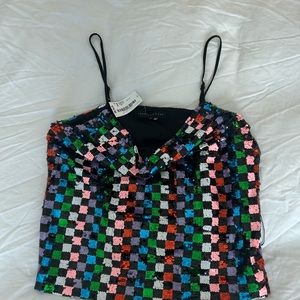 NWT Sequin Tank Top